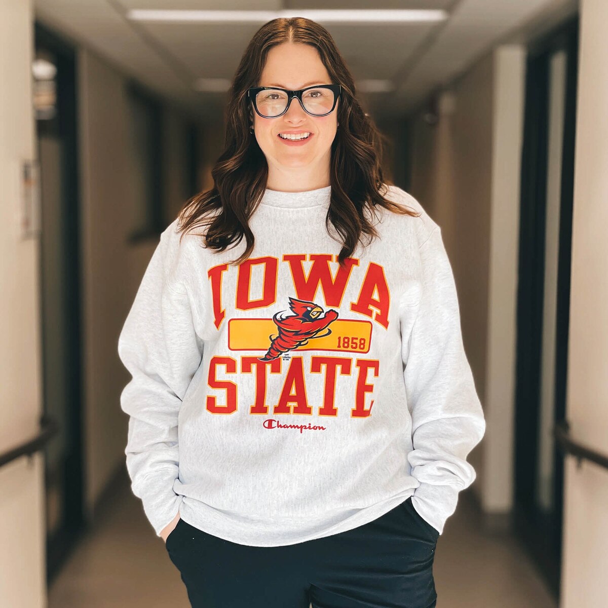 Champion® Spirit Collection Iowa State Punching Cy 1858 Sweatshirt